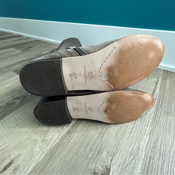 CORSO COMO Suede Grey Over the Knee Boots - Picture 8 of 8